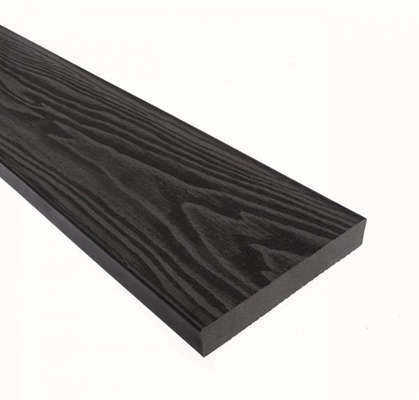Террасная доска из ДПК Terrapol Смарт 3D Полнотелая без паза Черное дерево купить в Супсехе