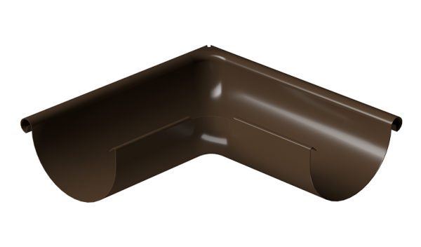 Угол внешний 90° D125 Döcke STAL PREMIUM Каштан, (RAL 8017) купить в Супсехе