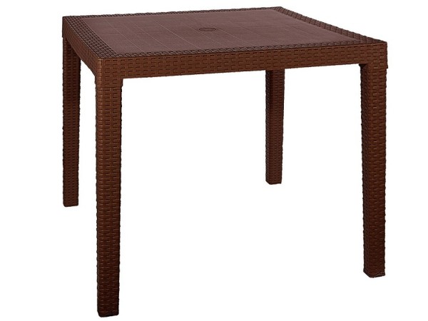 Стол квадратный FIJI Quatro Table Коричневый купить в Супсехе