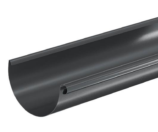 Водосток Aquasistem, система 125x90 - Водосточный желоб 3.00м RAL 7024 Тёмно-серый купить в Супсехе