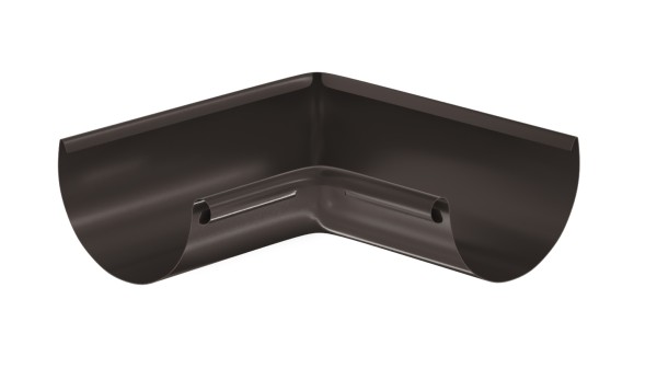 Водосток Aquasistem, система 125x90 - Угол желоба, внутренний 90° RR 32 Тёмно-Коричневый купить в Супсехе