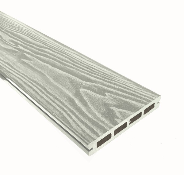 Террасная доска из ДПК Terrapol Смарт 3D Пустотелая с пазом Дуб беленый купить в Супсехе