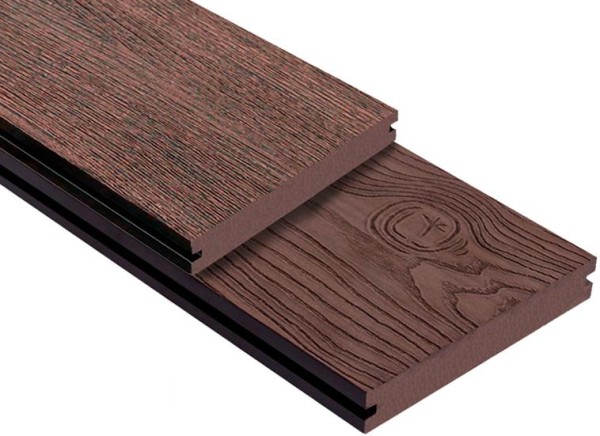 Террасная доска ДПК Outdoor 3D полнотелая STORM/OCEAN BROWN коричневая микс купить в Супсехе