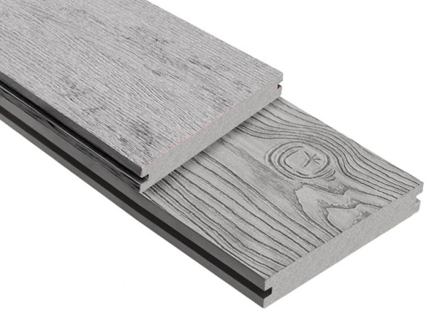 Террасная доска ДПК Outdoor 3D полнотелая STORM/OCEAN GREY серая микс купить в Супсехе