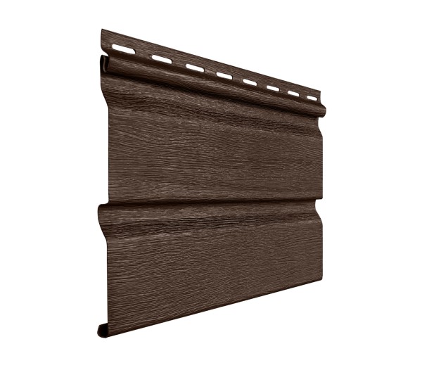 Виниловый сайдинг fineber (файнбер) - серия "стандарт", коричневый купить в Супсехе