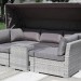 Диван-Трансформер AFINA плетеный из иск. ротанга AFM-320G Grey купить в Супсехе