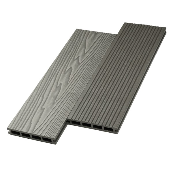 Террасная доска ДПК NanoWood двусторонняя New 3D тиснение + вельвет Серый купить в Супсехе