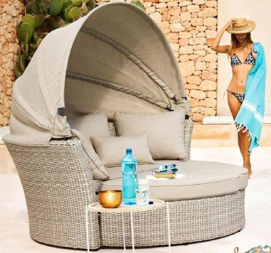 Диван-Трансформер AFINA плетеный из иск. ротанга AFM-325 Beige купить в Супсехе