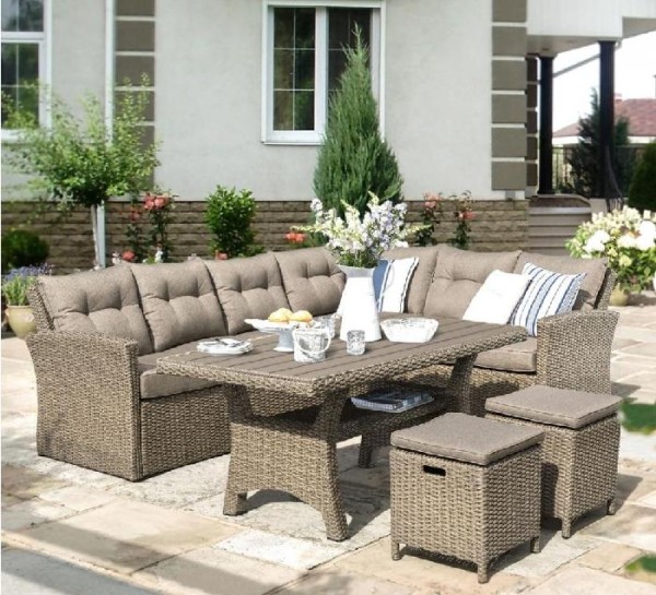 Комплект мебели AFINA плетеной из иск. ротанга AFM-307B Beige купить в Супсехе