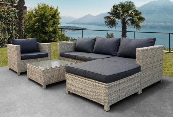 Комплект мебели AFINA плетеной из иск. ротанга YR821G Grey/Grey купить в Супсехе