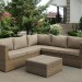 Комплект мебели AFINA плетеной из иск. ротанга YR825B Beige купить в Супсехе