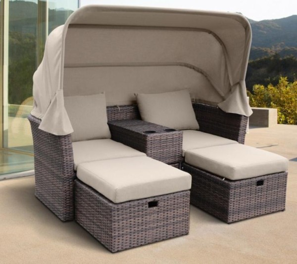 Комплект мебели AFINA плетеной из иск. ротанга AFM-330B Brown купить в Супсехе