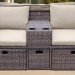 Комплект мебели AFINA плетеной из иск. ротанга AFM-330B Brown купить в Супсехе
