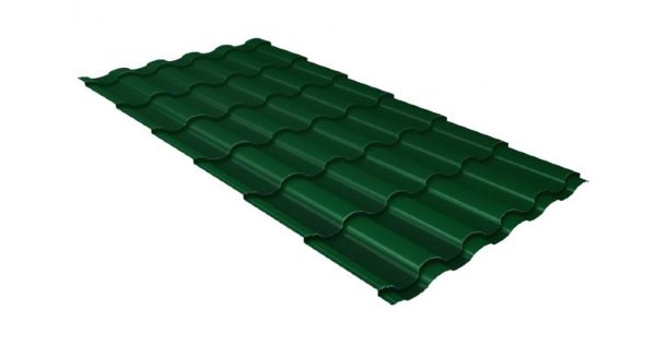 Металлочерепица кредо 0,5 Satin RAL 6005 зеленый мох купить в Супсехе