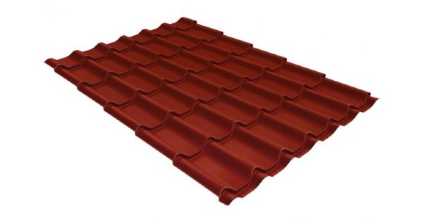 Металлочерепица классик 0,5 Satin RAL 3009 оксидно-красный купить в Супсехе