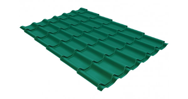 Металлочерепица классик 0,5 Satin RAL 5021 купить в Супсехе