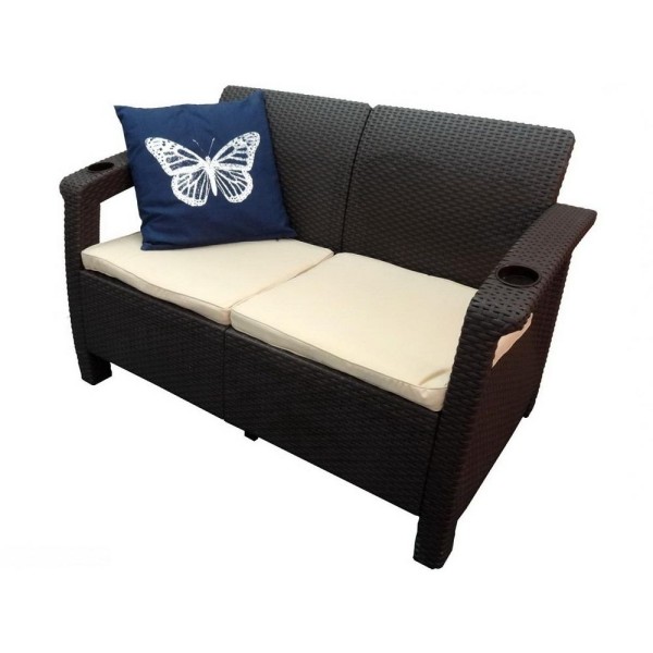 Двухместный диван Yalta Sofa Seаt венге купить в Супсехе