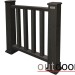 Ограждение из ДПК Outdoor Классик 3D STORM чёрный купить в Супсехе