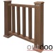 Ограждение из ДПК Outdoor Классик 3D STORM коричневый микс купить в Супсехе