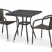 Комплект плетеной мебели AFINA из иск. ротанга T282BNT/Y137C-W53 Brown 2Pcs купить в Супсехе