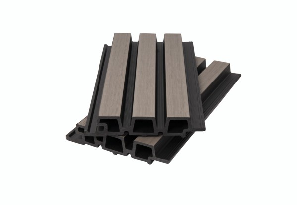 Фасадная панель брусковая двухцветная co-extrusion, snow mix купить в Супсехе