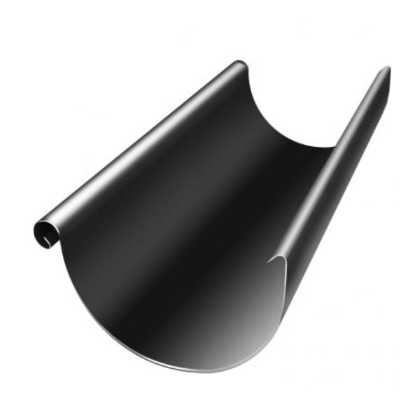Водосток Grand Line 125x90 – Желоб 3м RAL 9005 купить в Супсехе