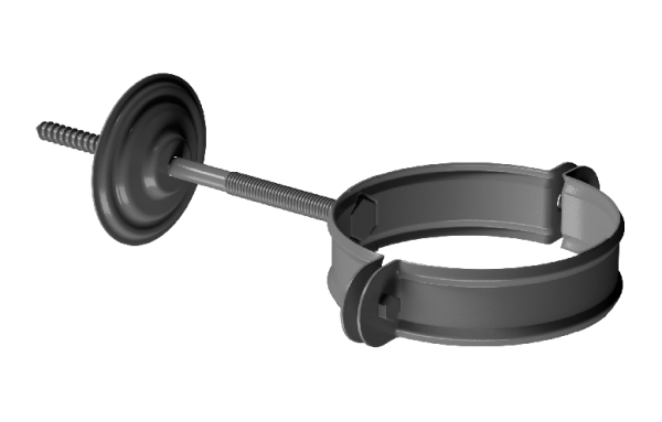 Хомут трубы D90 Döcke STAL PREMIUM Графит, (RAL 7024) купить в Супсехе