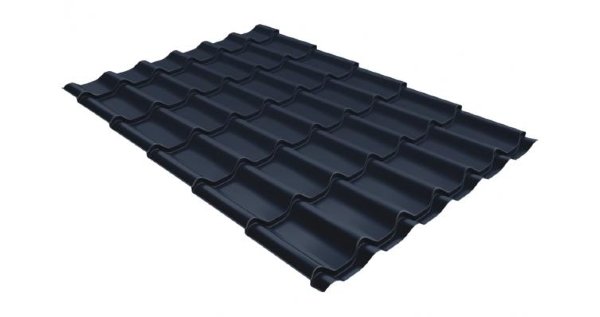 Металлочерепица классик 0,5 Satin RAL 7024 мокрый асфальт купить в Супсехе