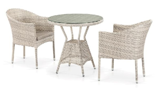 Комплект плетеной мебели AFINA из иск. ротанга T705ANT/Y350-W85 Latte 2Pcs купить в Супсехе