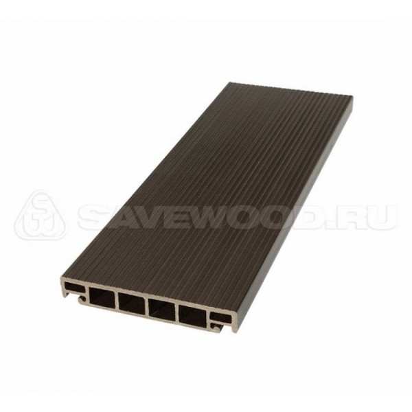 Террасная доска из ДПК SW-Salix «SaveWood» темно-коричневый купить в Супсехе