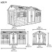 Сарай пластиковый LifeTime 15x8 DD купить в Супсехе