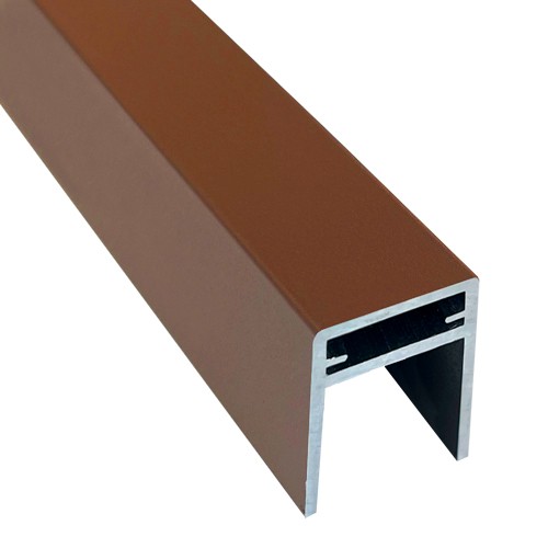 П-профиль Алюминиевый EasyDecking 35x25 Коричневый купить в Супсехе