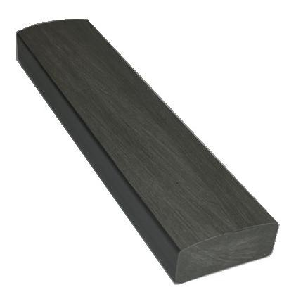 Лавочный брус Ecodecking Некст полнотелый брашированный 70х35 графит купить в Супсехе