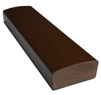 Лавочный брус Ecodecking Некст полнотелый глянцевый 70х35 шоколад купить в Супсехе