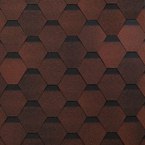 Гибкая черепица Shinglas, коллекция Оптима – Красный купить в Супсехе