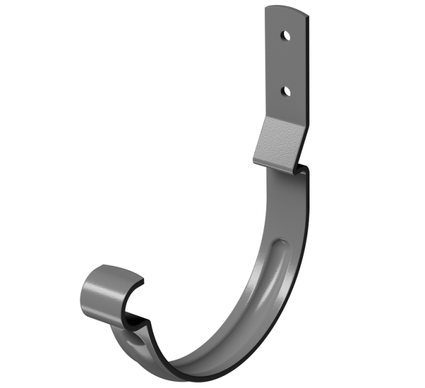 Карнизный крюк короткий (гнутый) D125 Döcke STAL PREMIUM Графит, (RAL 7024) купить в Супсехе