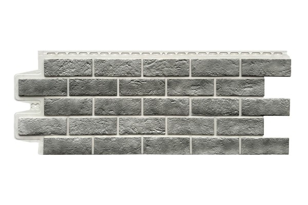 Фасадная панель Grand Line Состаренный кирпич Элит гранит, ШОВ белый купить в Супсехе