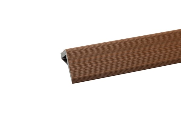 Уголок торцевой Ecodecking Скай коэкструзия 45х45х3000 Тик купить в Супсехе